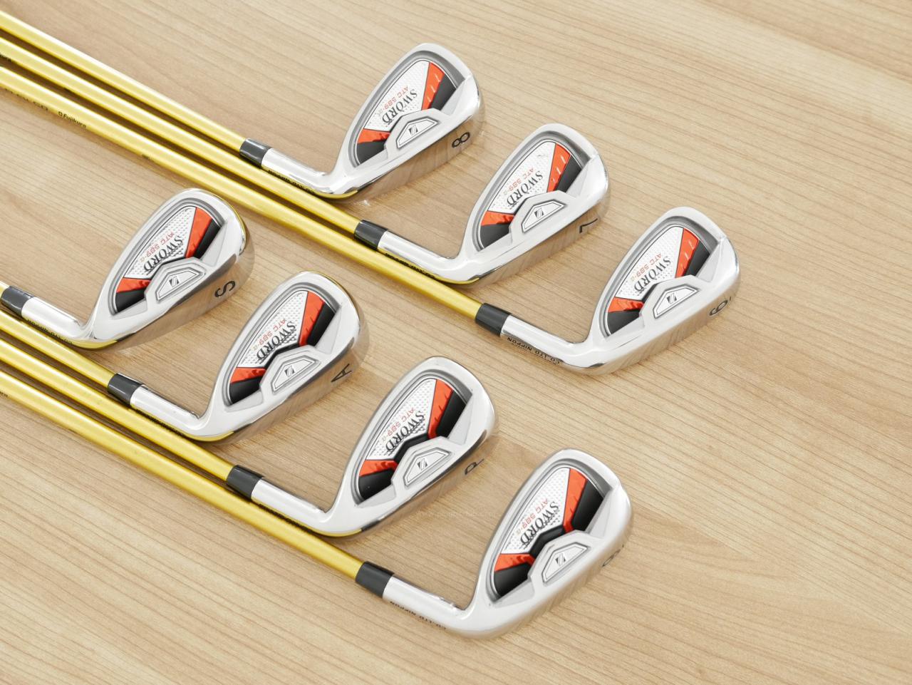 Iron set : Katana : ชุดเหล็ก Katana Sword ATC-589a (หน้าเด้ง) มีเหล็ก 6-Pw,Aw,Sw (7 ชิ้น) ก้านกราไฟต์ Fujikura Speeder 589 Flex SR