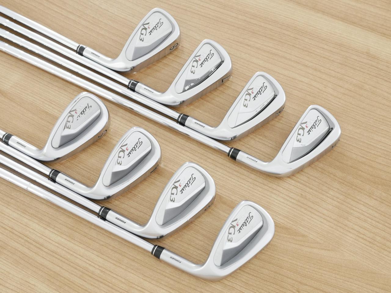 Iron set : Titleist : ชุดเหล็ก Titleist VG3 Forged (Japan Spec.) มีเหล็ก 5-Pw,Aw,Sw (8 ชิ้น) ก้านเหล็ก NS Pro 950 Flex S