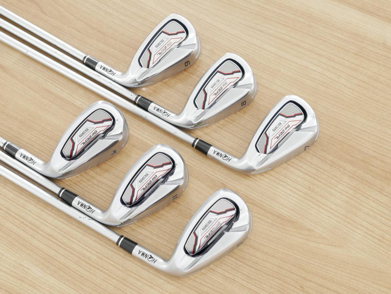 Iron set : Honma : ชุดเหล็ก Honma Bezeal 535 (ปี 2019 รุ่นนี้ใบใหญ่ที่สุดของ Honma) มีเหล็ก 7-11,Aw (6 ชิ้น ) ก้านกราไฟต์ Honma Vizard 48 
