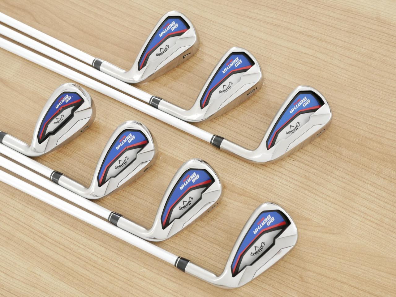 Iron set : Callaway : ชุดเหล็ก Callaway Big Bertha Beta (ใบใหญ่ ตีง่ายมาก) มีเหล็ก 5-Pw,Sw (7 ชิ้น) ก้านกราไฟต์ Fujikura Air Speeder Flex R