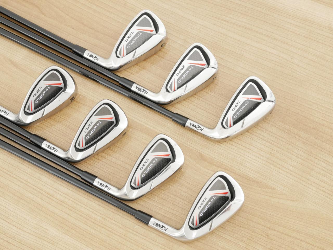 Iron set : Honma : ชุดเหล็ก Honma Tour World ZERO (ใบใหญ่ ตีง่าย ไกล) มีเหล็ก 6-10,Aw,Sw (7 ชิ้น) ก้านกราไฟต์ Flex S