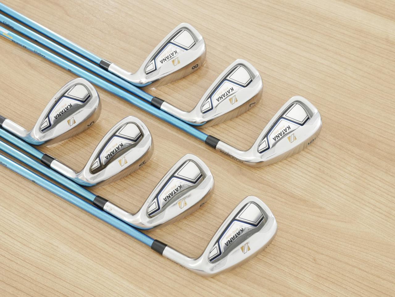 Iron set : Katana : ชุดเหล็ก Katana Sword PTC-350 (ตีง่าย) มีเหล็ก 6-Pw,Aw,Sw (7 ชิ้น) ก้านกราไฟต์ Fujikura Speeder 589 Flex R