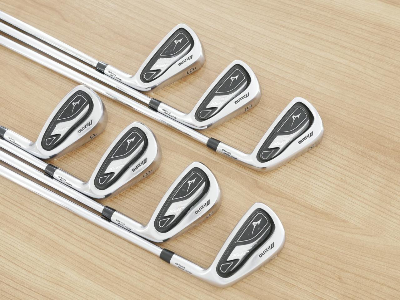 Iron set : Mizuno : ชุดเหล็ก Mizuno JPX 800 Pro Forged มีเหล็ก 4-Pw (7 ชิ้น) ก้านเหล็ก Project X 5.0 Flex R