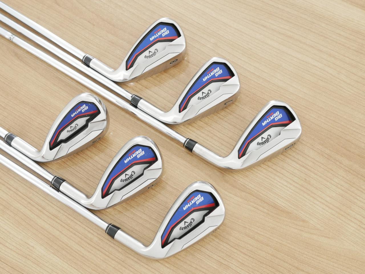 Iron set : Callaway : ชุดเหล็ก Callaway Big Bertha Beta (ใบใหญ่ ตีง่ายมาก) มีเหล็ก 6-Pw,Sw (6 ชิ้น) ก้านเหล็ก GS90 R300