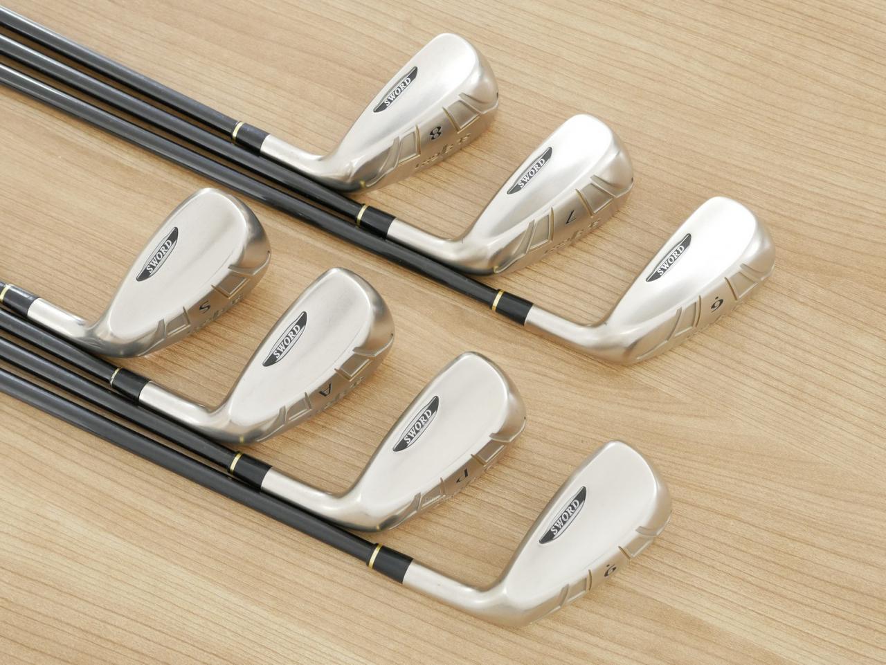 Iron set : Katana : ชุดเหล็กกระเทย Katana Sword SL-Eight มีเหล็ก 6-Pw,Aw,Sw (7 ชิ้น) ก้านกราไฟต์ Flex R
