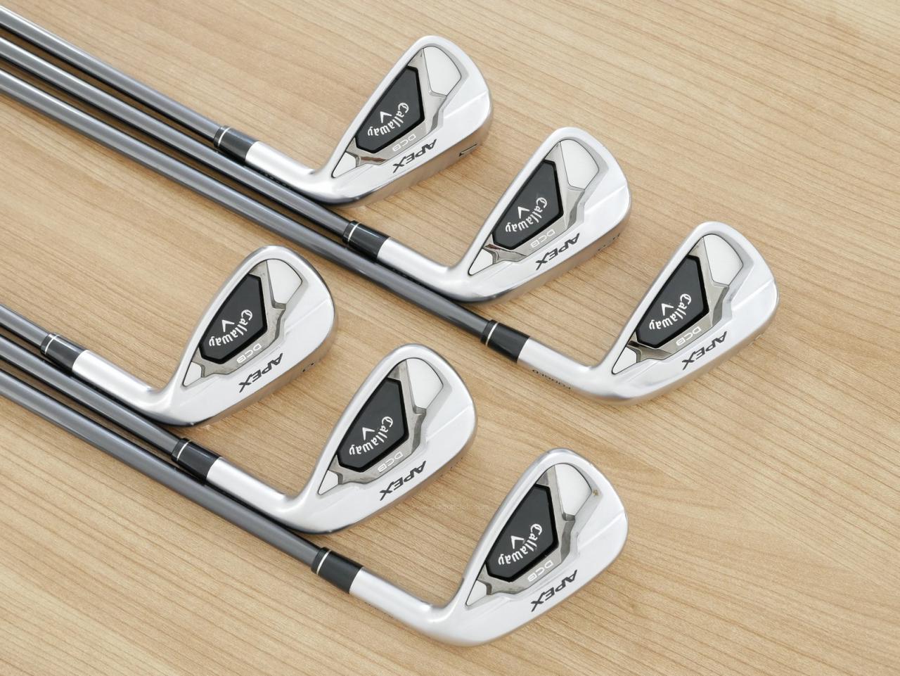 Iron set : Callaway : ชุดเหล็ก Callaway APEX DCB Forged (ปี 2022) มีเหล็ก 5-Pw (6 ชิ้น) ก้านกราไฟต์ Mitsubishi Diamana 55 Flex R