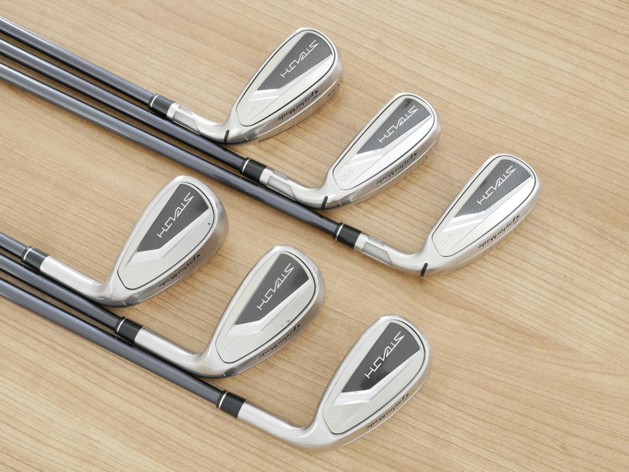 Iron set : Taylormade : ชุดเหล็ก Taylormade Stealth HD (ออกปี 2022 Japan Spec. ใบใหญ่มาก ตีง่ายสุดๆ) มีเหล็ก 6-Pw,Aw (6 ชิ้น) ก้านกราไฟต์ Mitsubishi Tensei TM60 Flex R