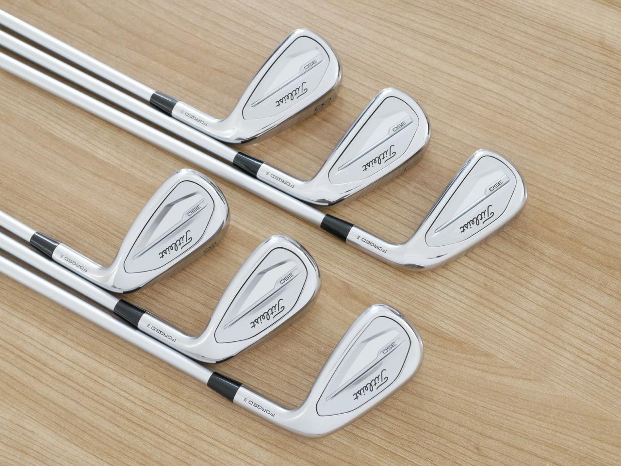 Iron set : Titleist : ชุดเหล็ก Titleist T350 Forged (รุ่นใหม่ล่าสุด ออกปี 2023) มีเหล็ก 6-Pw,48 (6 ชิ้น) ก้านกราไฟต์ Fujikura MCI 60 Flex R