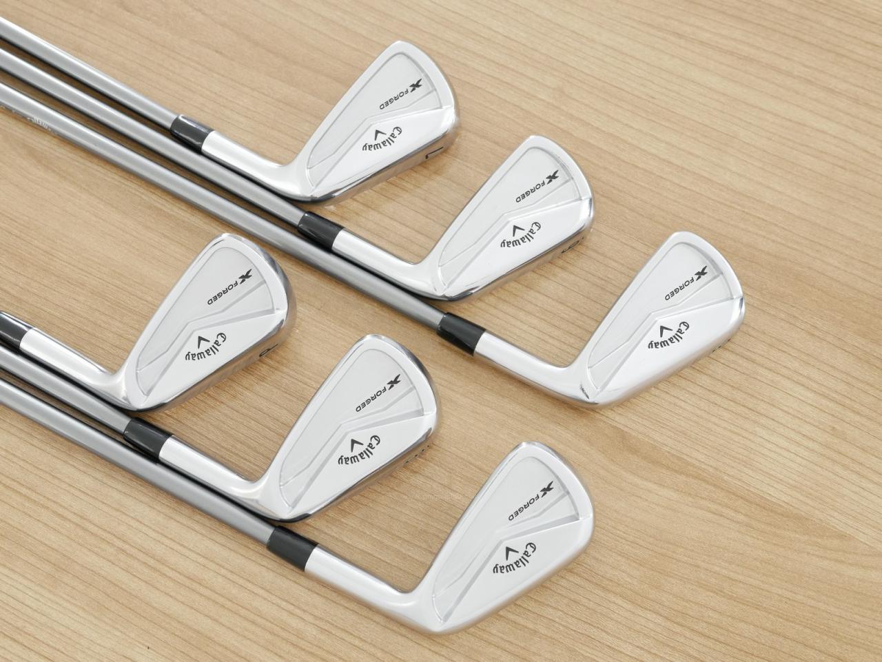 Iron set : Callaway : ชุดเหล็ก Callaway X Forged (ออกปี 2024 นุ่ม แน่น หล่อมาก) มีเหล็ก 5-Pw (6 ชิ้น) ก้านกราไฟต์ Fujikura MC 80 Flex S