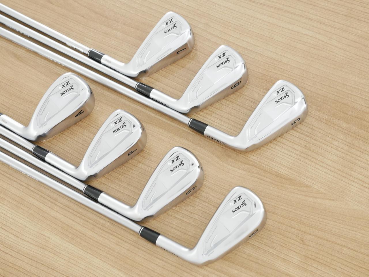 Iron set : Other Brand : ชุดเหล็ก Srixon ZX4 MK II (รุ่นปี 2023 ตีง่าย ไกล) มีเหล็ก 5-Pw,Aw (7 ชิ้น) ก้านกราไฟต์ Mitsubishi Diamana ZX-II 60 Flex S