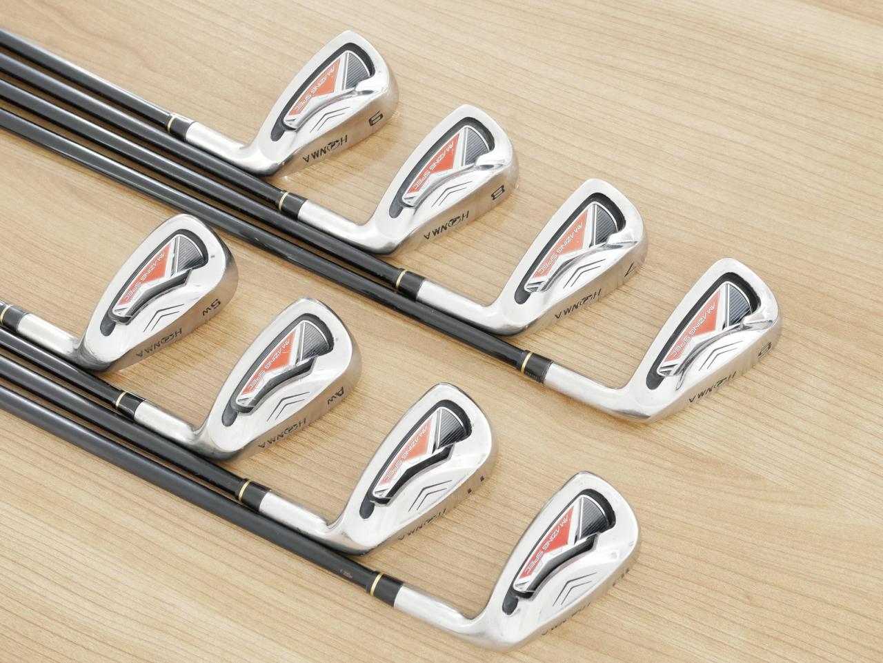 Iron set : Honma : ชุดเหล็ก Honma AMAZING Spec II (หน้าเด้ง โกงองศาสุดๆ ไกลที่สุด) มีเหล็ก 6-11,Aw,Sw (8 ชิ้น ระยะเทียบเท่า 5-Pw,Aw,Sw) ก้าน AMAZING SPEC Feather & Feather FLex R