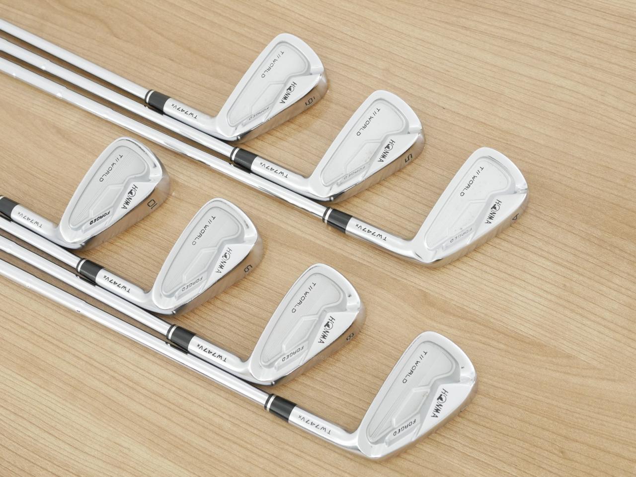 Iron set : Honma : ชุดเหล็ก Honma Tour World TW747Vx Forged (ปี 2019) มีเหล็ก 4-10 (7 ชิ้น) ก้านเหล็ก NS Pro 950 Flex R