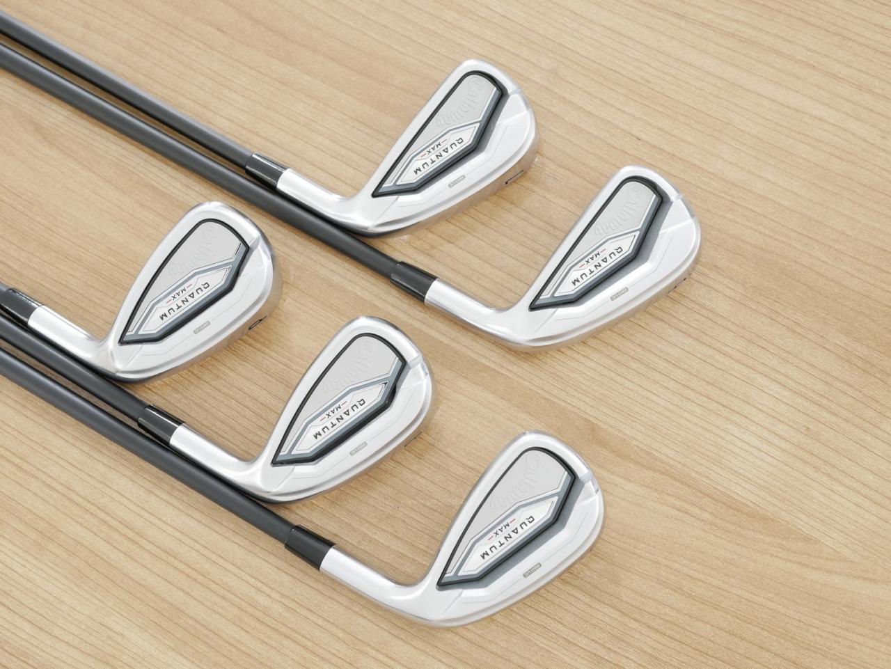 Iron set : Callaway : ชุดเหล็ก Callaway Quantum MAX (รุ่นล่าสุด ออกปี 2026 ตีง่ายมาก ไกล Japan Spec.) มีเหล็ก 6-Pw (5 ชิ้น) ก้านกราไฟต์ ATHLEMAX 60 Flex R