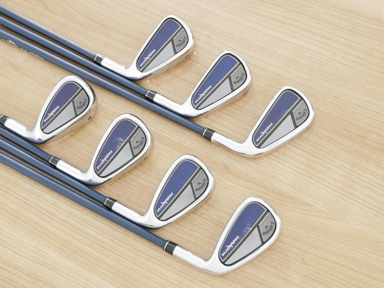 Iron set : Callaway : ชุดเหล็ก Callaway Paradym (รุ่นปี 2023 Japan Spec.) มีเหล็ก 5-Pw,Aw (7 ชิ้น) ก้านกราไฟต์ Fujikura VENTUS TR 5 Flex R