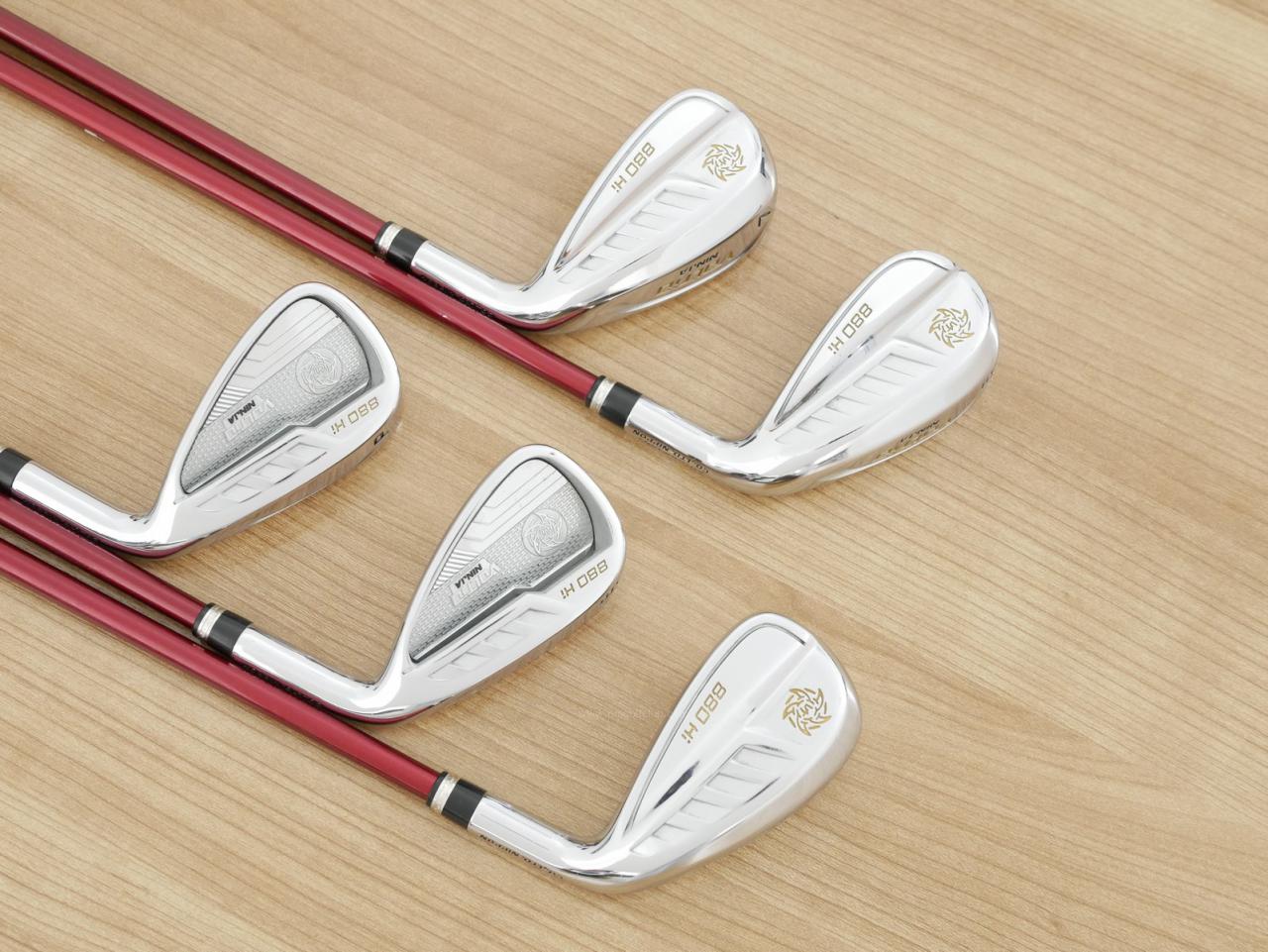 Iron set : Katana : ชุดเหล็ก Katana Voltio NINJA 880Hi Silver (รุ่นท็อปสุด ออกปี 2018 ตีง่าย ไกล สวยมากๆ) มีเหล็ก 6-Pw (5 ชิ้น) ก้านกราไฟต์ Fujikura Speeder 361 Flex R