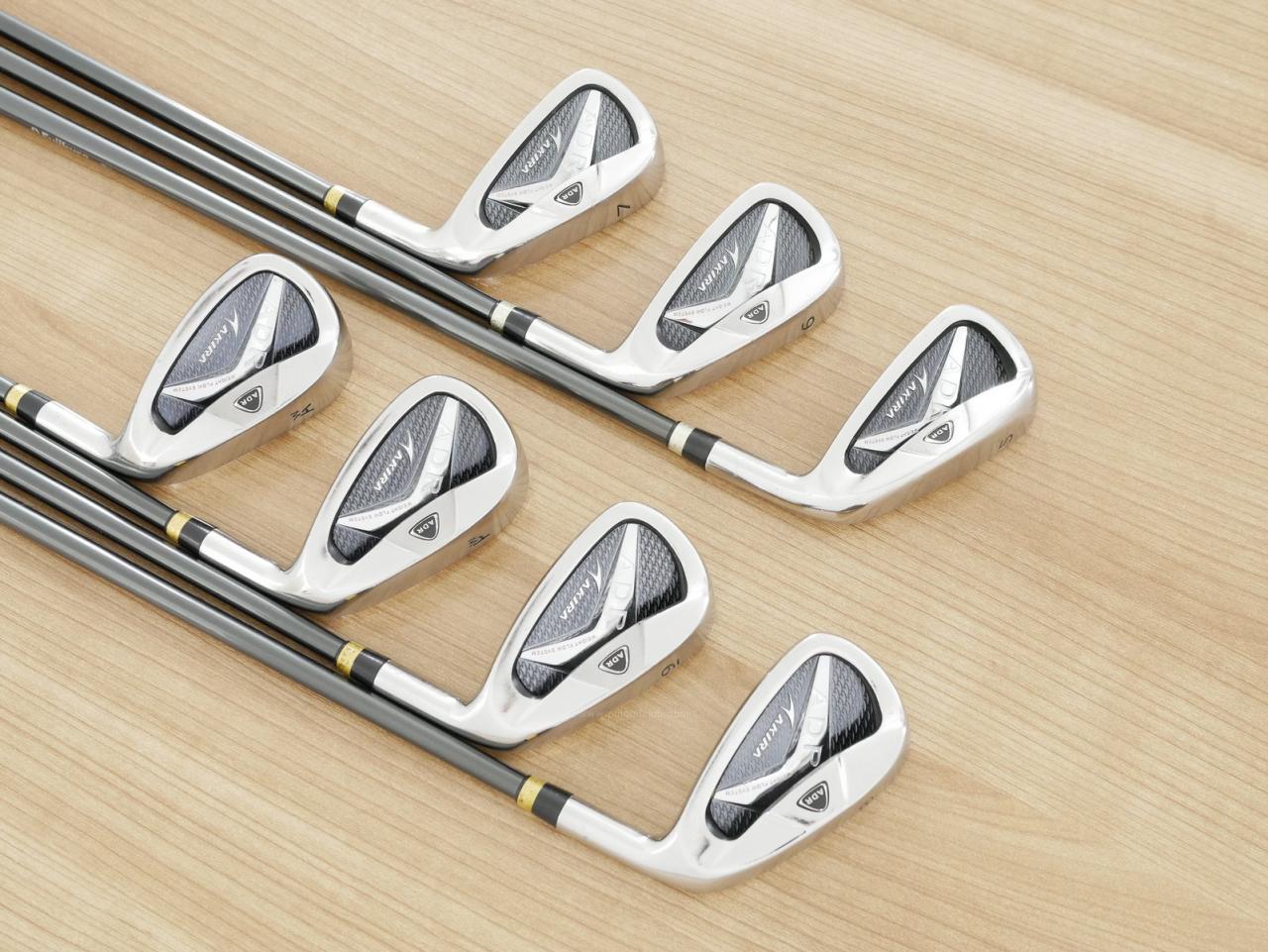 Iron set : Other Brand : ชุดเหล็ก Akira ADR (ใบใหญ่ หน้าเด้ง ไกล) มีเหล็ก 5-Pw,Aw (7 ชิ้น) ก้านกราไฟต์ Fujikura Motore Speeder 60i Flex R