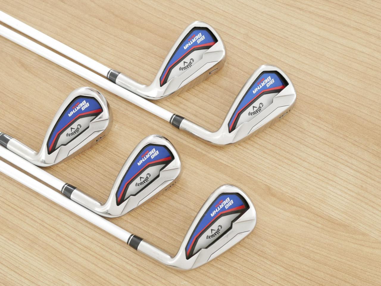Iron set : Callaway : ชุดเหล็ก Callaway Big Bertha Beta (ใบใหญ่ ตีง่ายมาก) มีเหล็ก 6-Pw (5 ชิ้น) ก้านกราไฟต์ Fujikura Air Speeder Flex SR