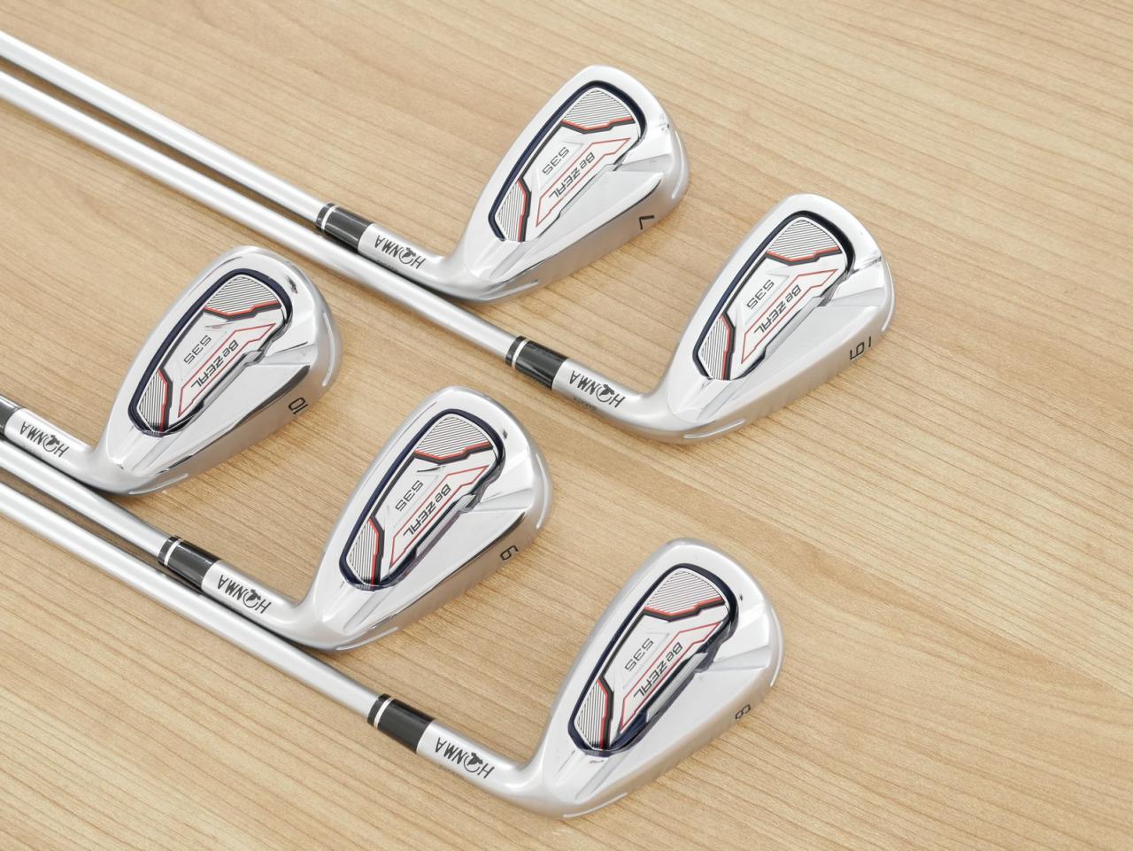 Iron set : Honma : ชุดเหล็ก Honma Bezeal 535 (ปี 2019 รุ่นนี้ใบใหญ่ที่สุดของ Honma) มีเหล็ก 6-10 (5 ชิ้น) ก้านกราไฟต์ Honma Vizard 48 Flex SR