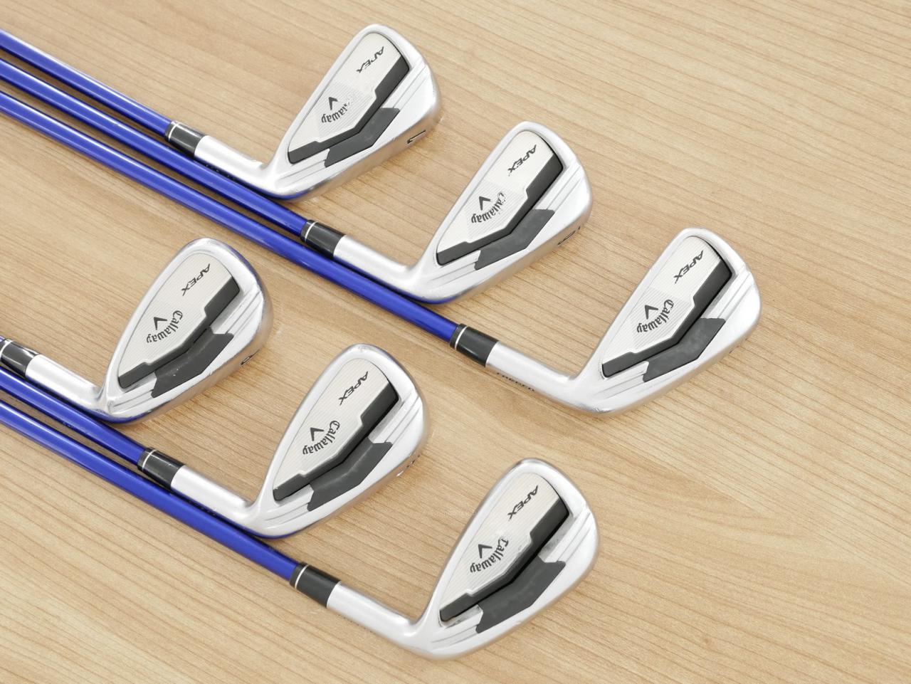 Iron set : Callaway : ชุดเหล็ก Callaway APEX Forged มีเหล็ก 5-Pw (6 ชิ้น) ก้านกราไฟต์ Flex R