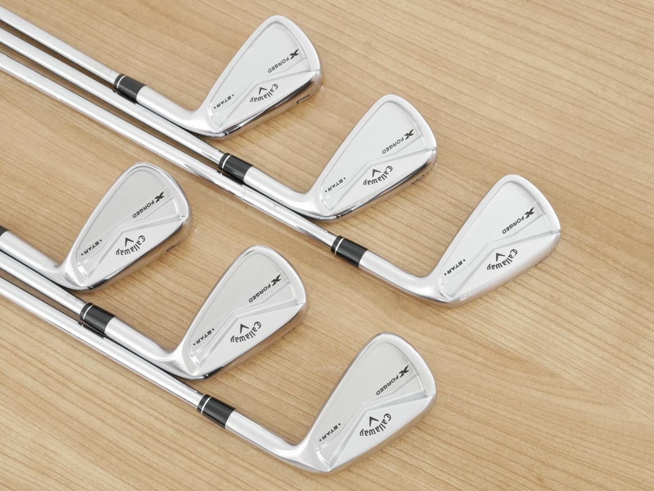 Iron set : Callaway : ชุดเหล็ก Callaway X Forged Star (ออกปี 2024) มีเหล็ก 5-Pw (6 ชิ้น) ก้านเหล็ก NS Pro Modus 105 Flex S