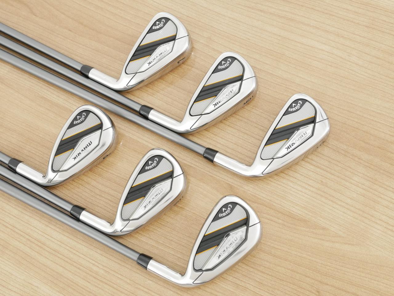 Iron set : Callaway : ชุดเหล็ก Callaway Mavrik (ปี 2020 ตีง่าย ไกลมากๆ) มีเหล็ก 5-Pw (6 ชิ้น) ก้านกราไฟต์ Project X CATALYST 75 6.0 Flex S
