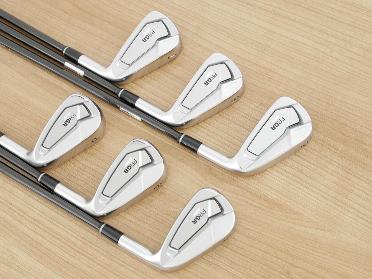 Iron set : PRGR : ชุดเหล็ก PRGR 02 Forged (ปี 2023 นุ่มมาก หายาก) มีเหล็ก 5-Pw (6 ชิ้น) ก้านกราไฟต์ Mitsubishi Diamana Flex S