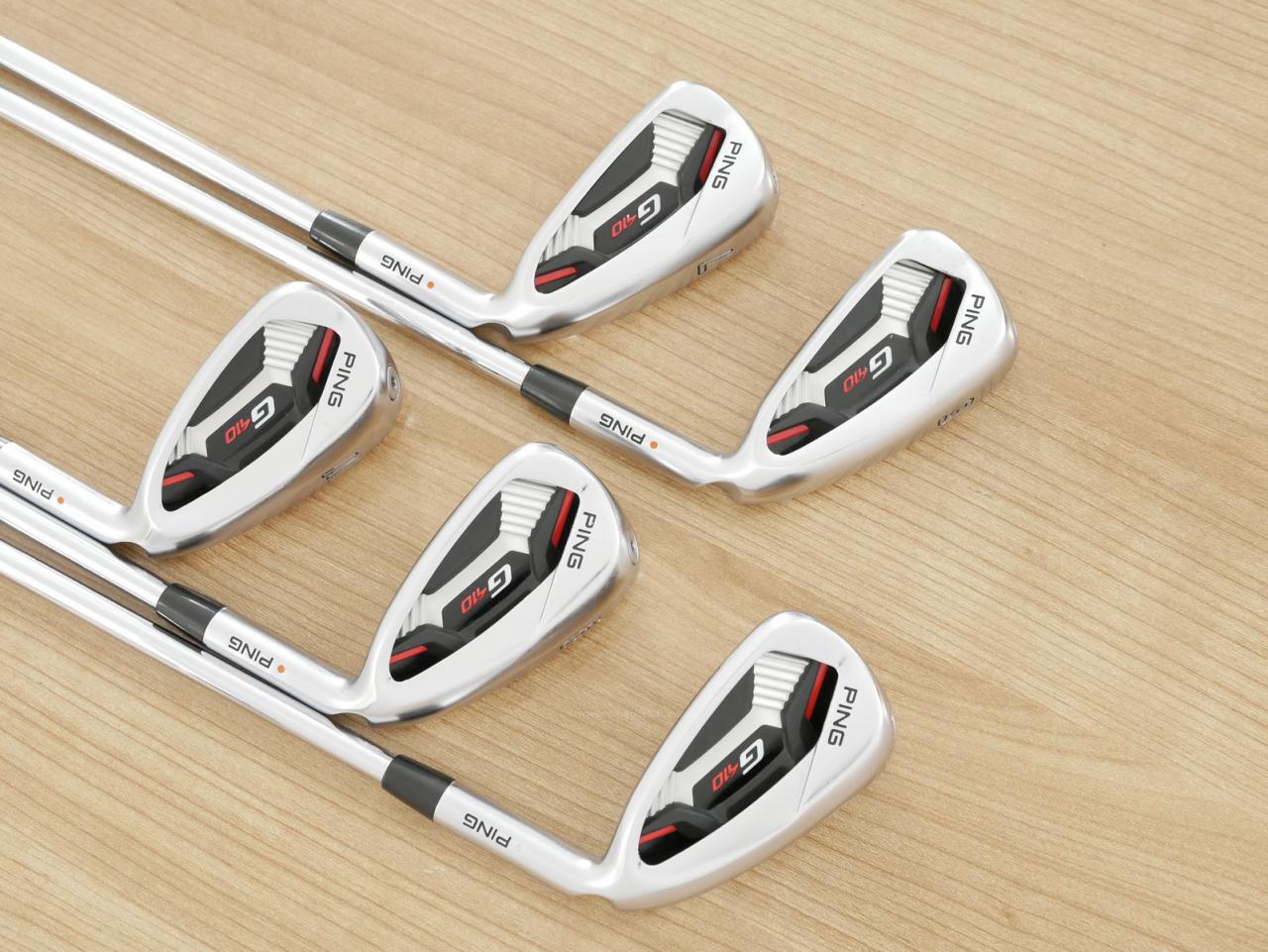 Iron set : Ping : ชุดเหล็ก Ping G410 (รุ่นปี 2019 Japan Spec. ใบใหญ่ ง่าย ไกล) มีเหล็ก 6-Pw (5 ชิ้น) ก้านเหล็ก NS Pro ZELOS 7 Flex S