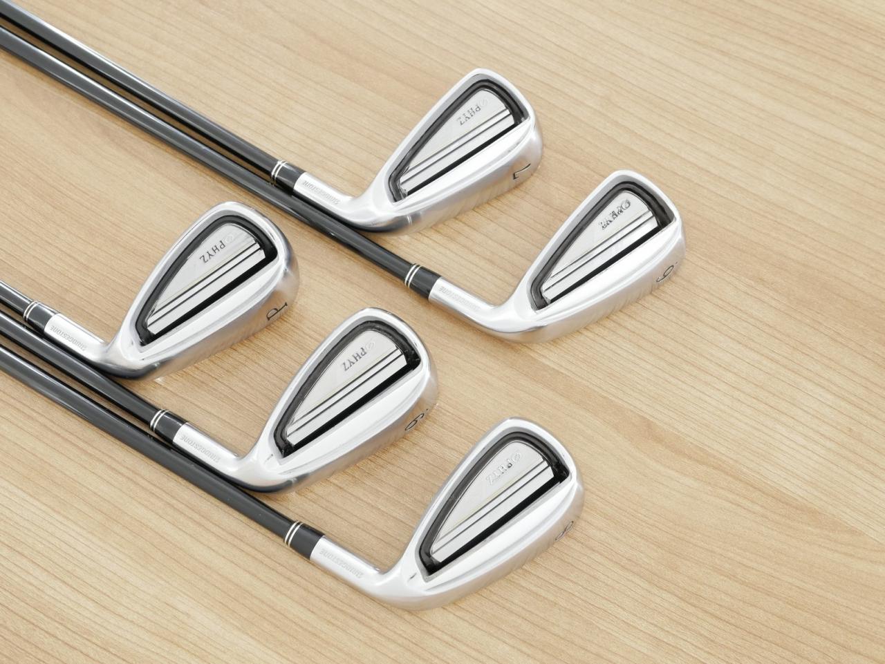 Iron set : Tourstage : ชุดเหล็ก Tourstage PHYZ III (ปี 2017 ซีรี่ย์ท๊อป ใบใหญ่ ตีง่าย ไกล) มีเหล็ก 6-Pw (5 ชิ้น) ก้านกราไฟต์ Flex SR