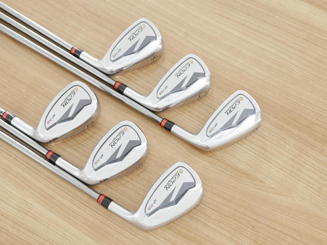 Iron set : Epon : ชุดเหล็ก EPON AF-706 Forged (ออกปี 2021 ใบใหญ่ ตีง่าย ไกล) มีเหล็ก 6-Pw,Tw (6 ชิ้น) สุดยอดก้าน Fujikura Diamond Speeder 6 Flex R