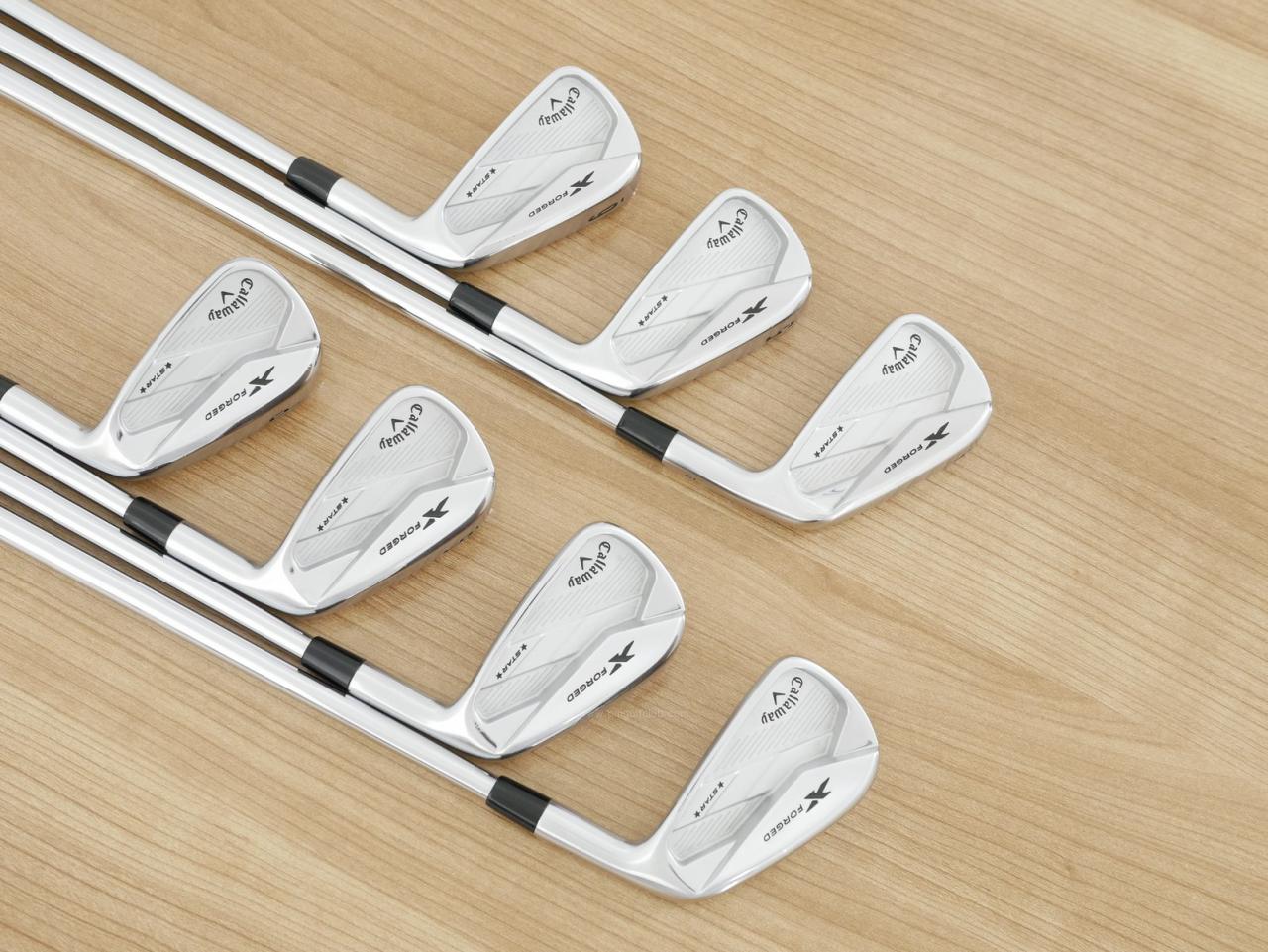 Iron set : Callaway : ชุดเหล็ก Callaway X Forged Star (ปี 2020) มีเหล็ก 4-Pw (7 ชิ้น) ก้านเหล็ก Project X 5.0 Flex SR