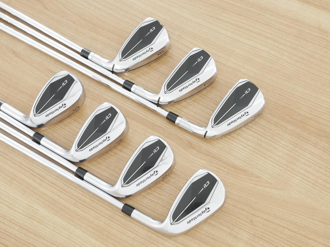 Iron set : Taylormade : ชุดเหล็ก Taylormade Qi (รุ่นล่าสุด ออกปี 2024 Japan Spec.) มีเหล็ก 6-Pw,Aw,Sw (7 ชิ้น) ก้านเหล็ก NS Pro 820GH Flex R