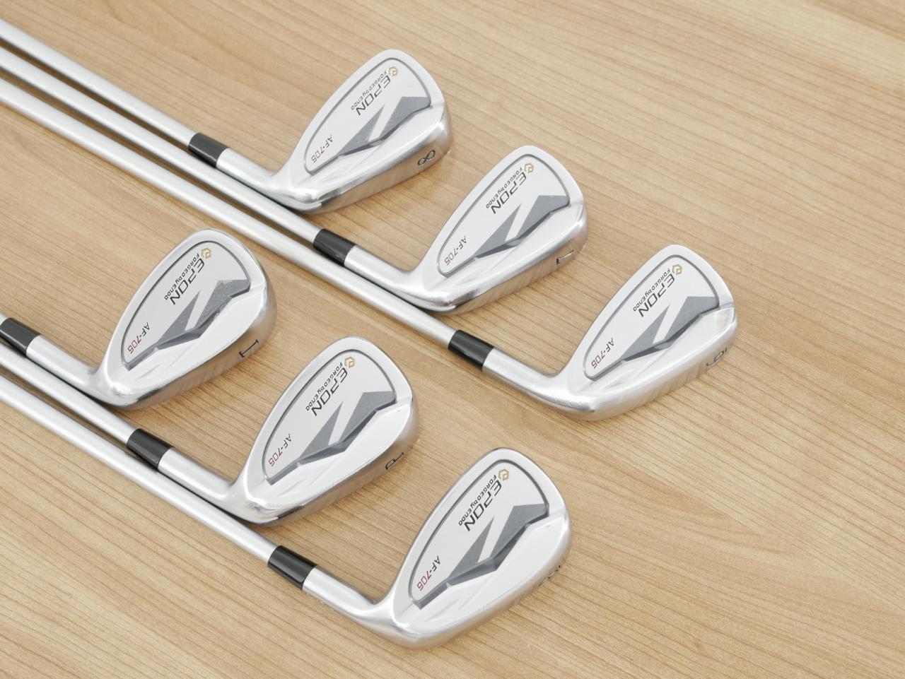 Iron set : Epon : ชุดเหล็ก EPON AF-706 Forged (ออกปี 2021 ใบใหญ่ ตีง่าย ไกล) มีเหล็ก 6-Pw,Tw (6 ชิ้น) ก้านกราไฟต์ Fujikura MCI 70 Flex R