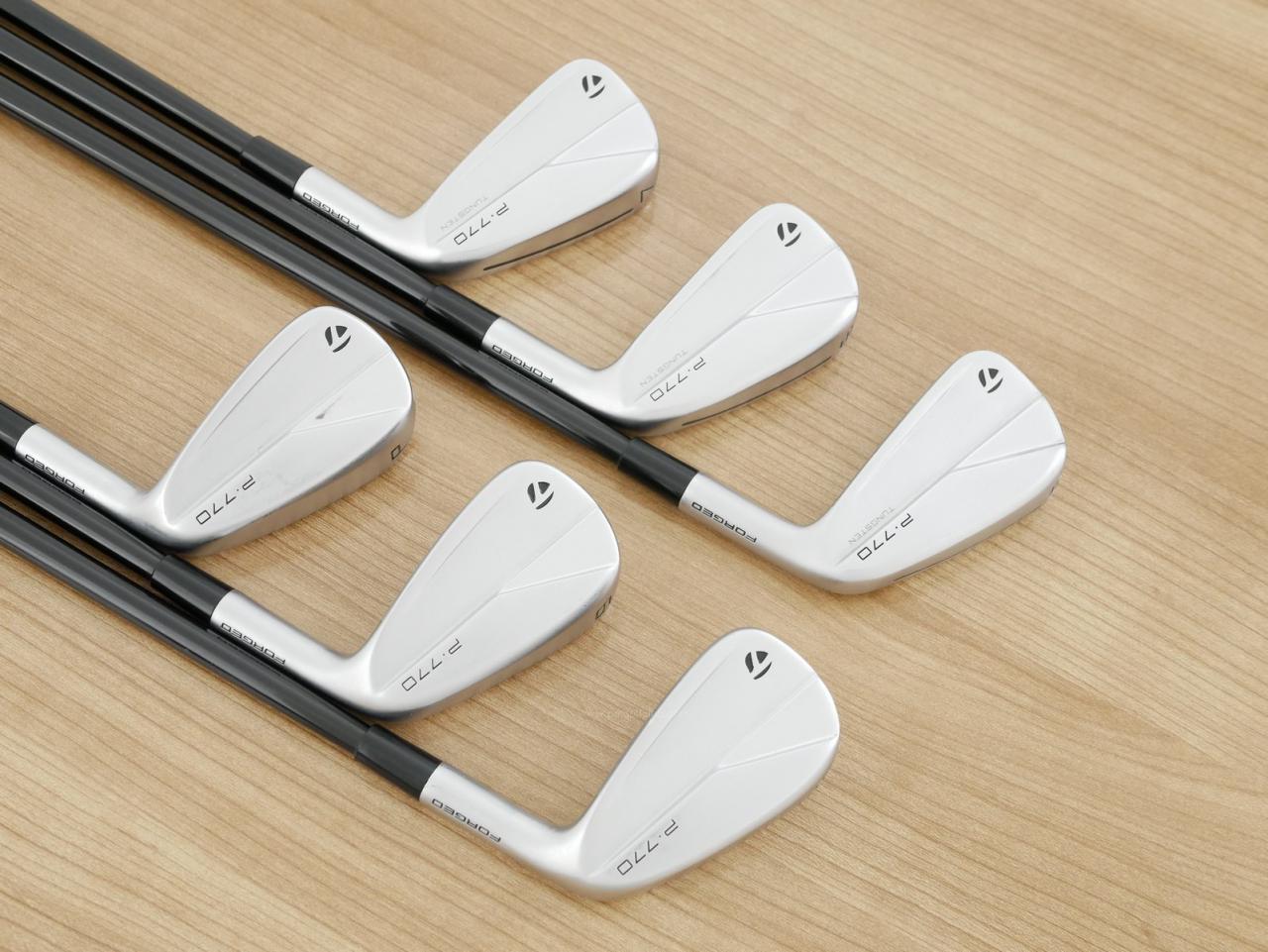 Iron set : Taylormade : ชุดเหล็ก Taylormade P770 Forged (รุ่นปี 2023 นุ่ม แน่น)  มีเหล็ก 5-Pw (6 ชิ้น) ก้านกราไฟต์ Mitsubishi Diamana Thump i95 Flex S