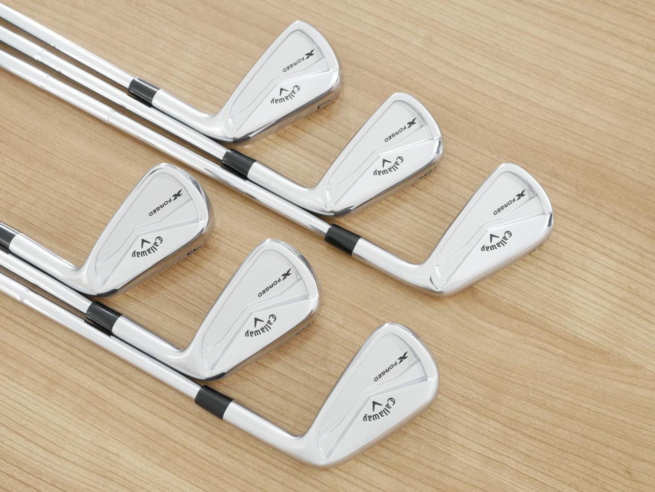 Iron set : Callaway : ชุดเหล็ก Callaway X Forged (ออกปี 2024 นุ่ม แน่น หล่อมาก) มีเหล็ก 5-Pw (6 ชิ้น) ก้านเหล็ก Dynamic Gold 115 MID S200