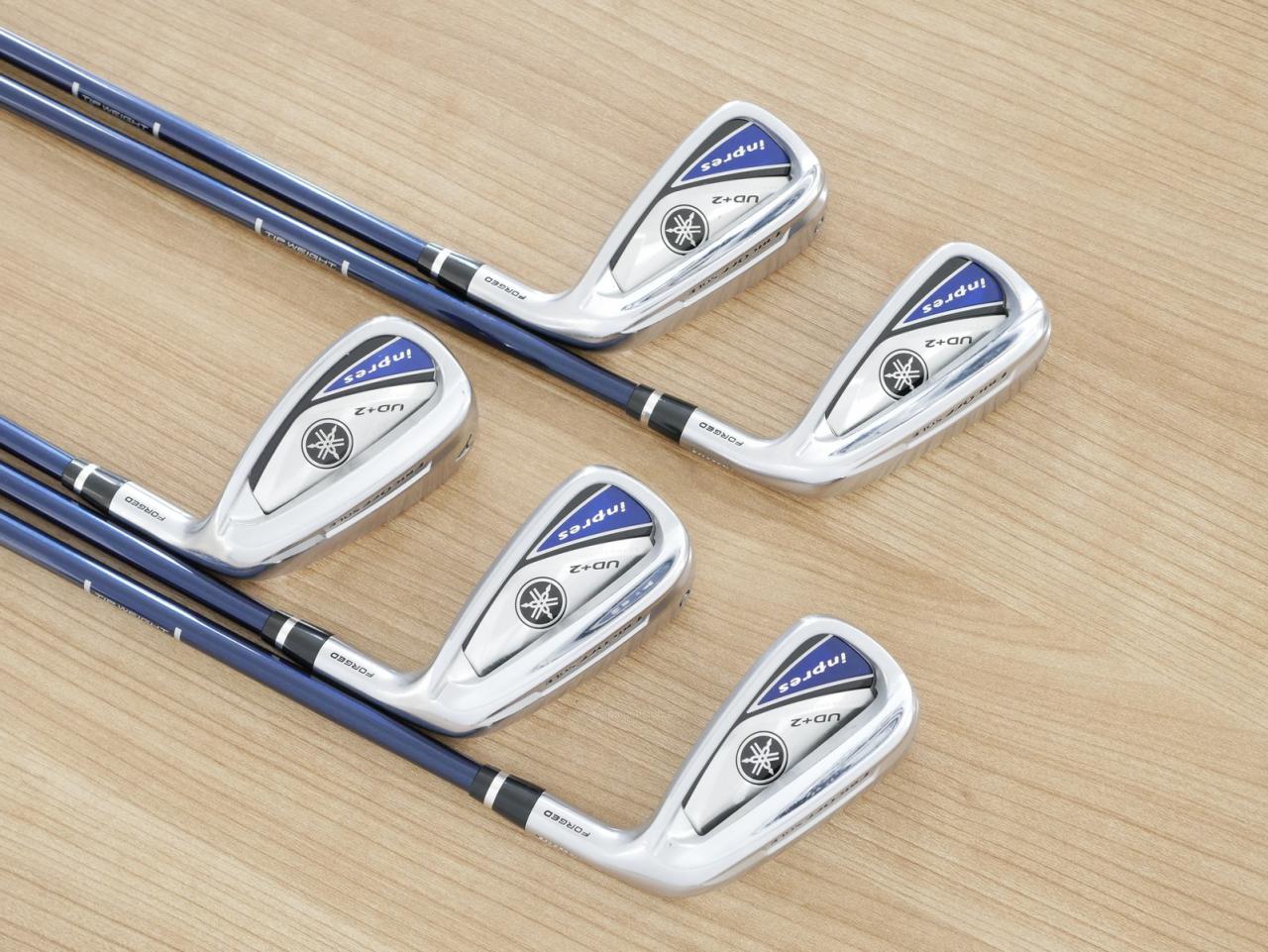 Iron set : Yamaha : ชุดเหล็ก Yamaha Inpres UD+2 (ออกปี 2019 ตีไกลที่สุด ไกลกว่าเหล็กทั่วไป 2 เบอร์ หน้าเด้ง COR 0.822) มีเหล็ก 7-Pw,Aw (5 ชิ้น) ก้านกราไฟต์ Flex SR