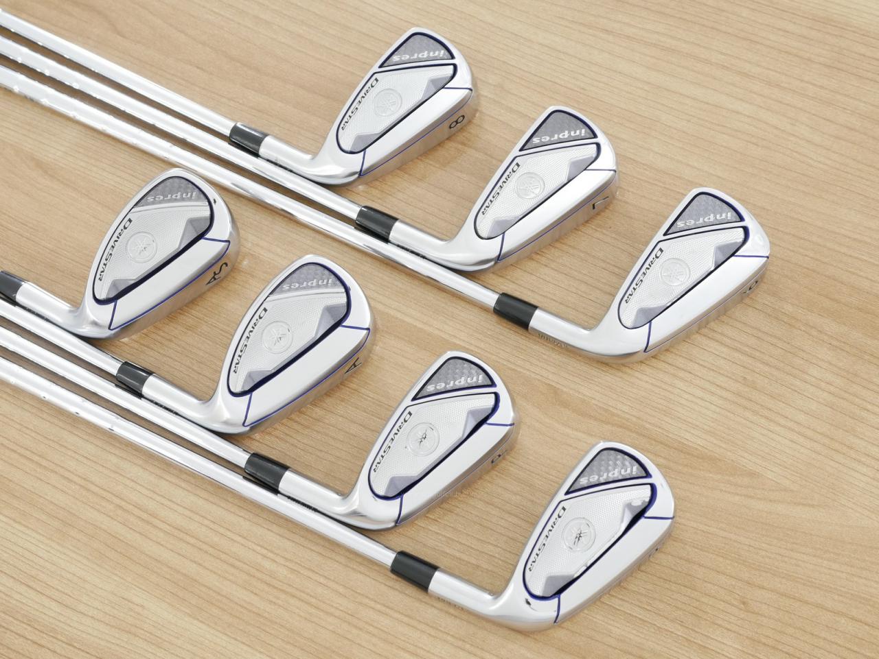 Iron set : Yamaha : ชุดเหล็ก Yamaha Inpres DriveStar (ออกปี 2023 ตีไกลที่สุด ไกลกว่าเหล็กทั่วไป 2 เบอร์ หน้าเด้งมากๆ) มีเหล็ก 6-Pw,Aw,As (7 ชิ้น) ก้านเหล็ก NS Pro 850 Neo Flex S