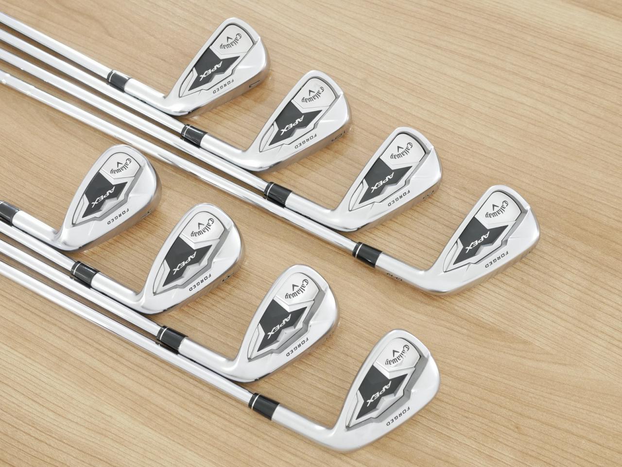 Iron set : Callaway : ชุดเหล็ก Callaway APEX Forged (ออกปี 2019) มีเหล็ก 4-Pw,Aw (8 ชิ้น) ก้านเหล็ก True Temper Elevate 95 VSS Flex R