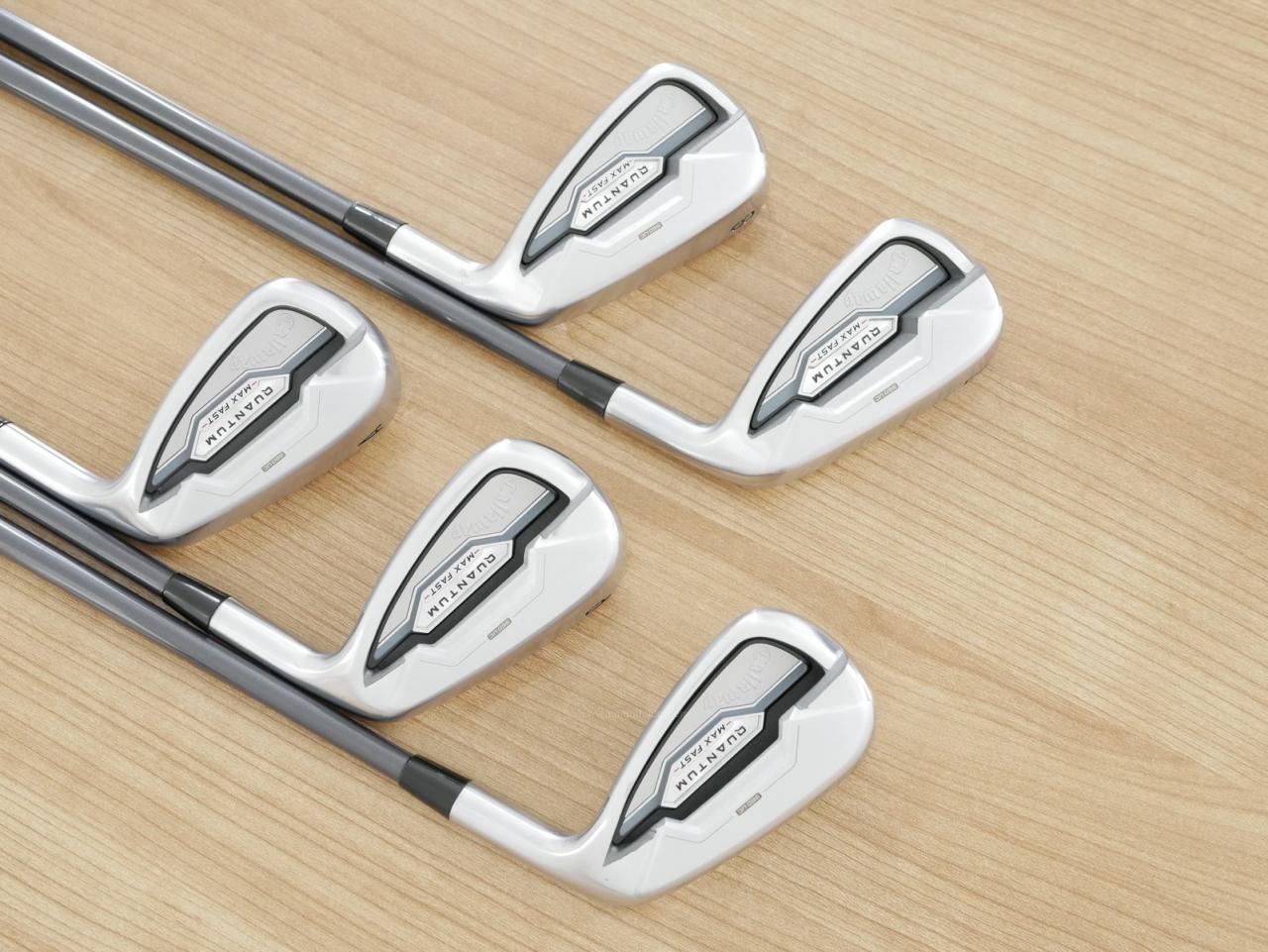 Iron set : Callaway : ชุดเหล็ก Callaway Quantum MAX Fast (รุ่นล่าสุด ออกปี 2026 ตีง่ายมาก ไกล Japan Spec.) มีเหล็ก 7-Pw,Aw (5 ชิ้น) ก้านกราไฟต์ SPOSTAR 50 Flex R