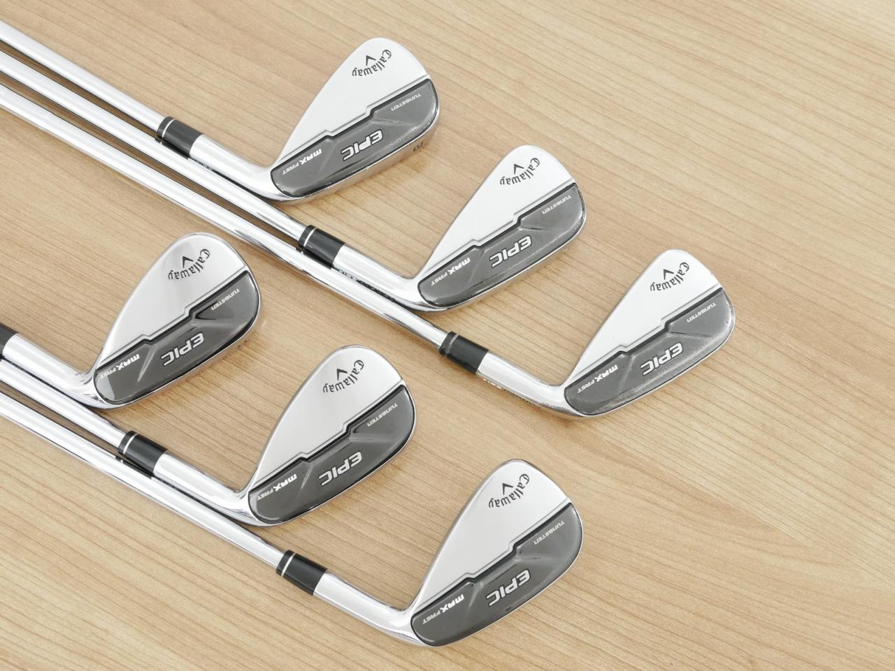 Iron set : Callaway : ชุดเหล็ก Callaway EPIC Max Fast (รุ่นแพงสุด ไกลสุดของ Callaway ปี 2021) มีเหล็ก 6-Pw,Aw (6 ชิ้น) ก้านเหล็ก NS Pro 950 NEO Flex S
