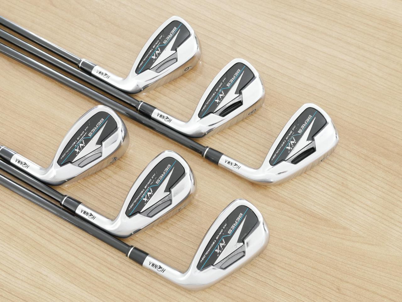Iron set : Honma : ชุดเหล็ก Honma Beres NX (รุ่นปี 2023) มีเหล็ก 7-11,Aw (6 ชิ้น) ก้านกราไฟต์ Honma Vizard 45 Flex R