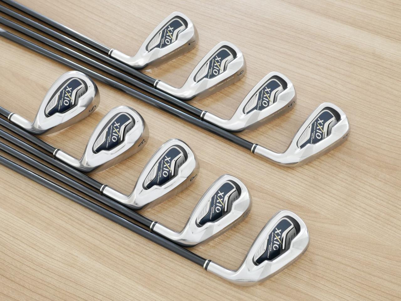 Iron set : XXIO : ชุดเหล็ก XXIO 6 (ใบใหญ่ ตีง่าย ไกล) มีเหล็ก 4-Pw,Aw,Sw (9 ชิ้น) ก้านกราไฟต์ MP-600 Flex S