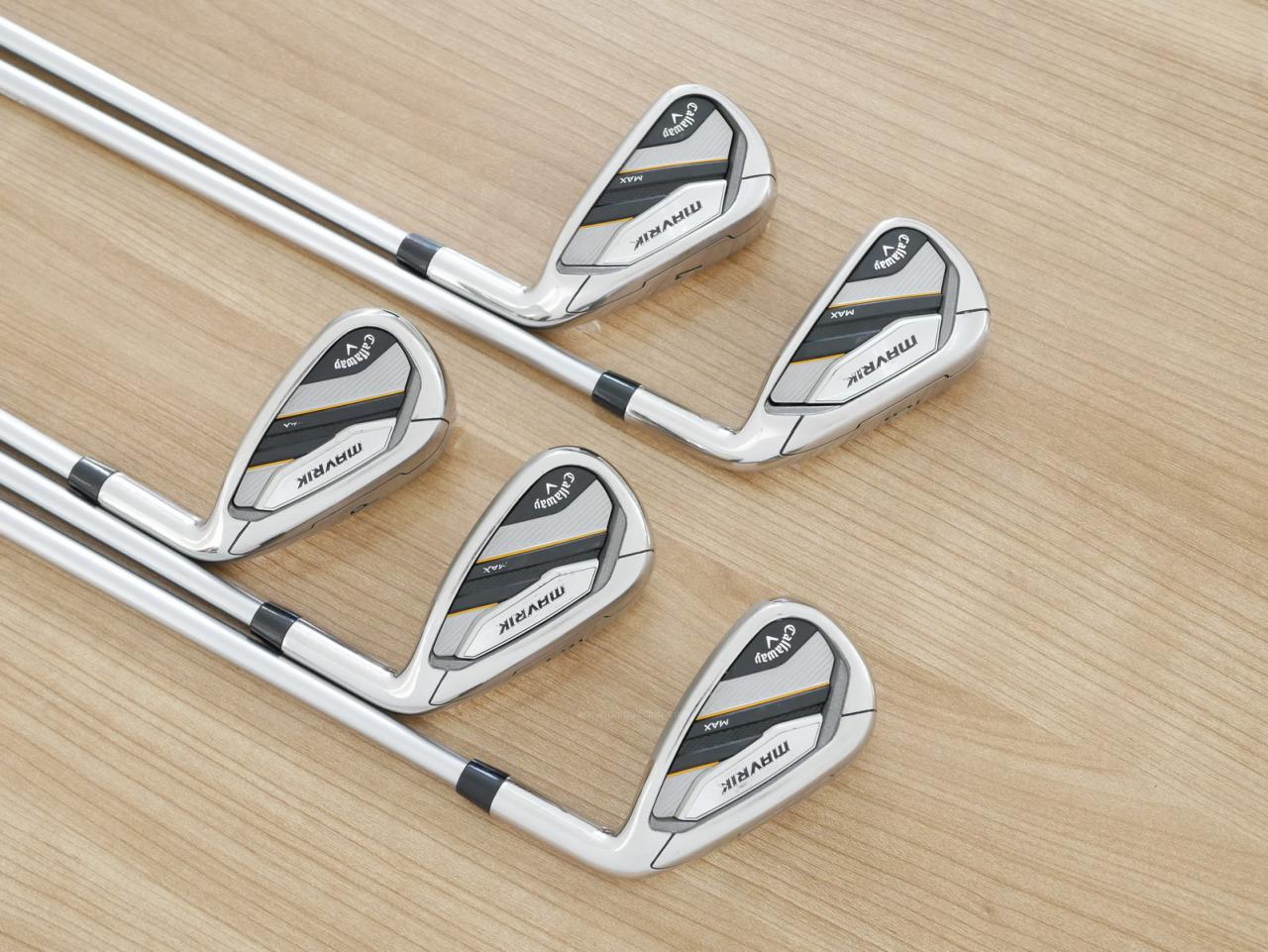 Iron set : Callaway : ชุดเหล็ก Callaway Mavrik MAX (ออกปี 2020 ตีง่าย ไกลมากๆ) มีเหล็ก 6-Pw (5 ชิ้น) ก้านกราไฟต์ Mitsubishi Diamana 40 Flex R