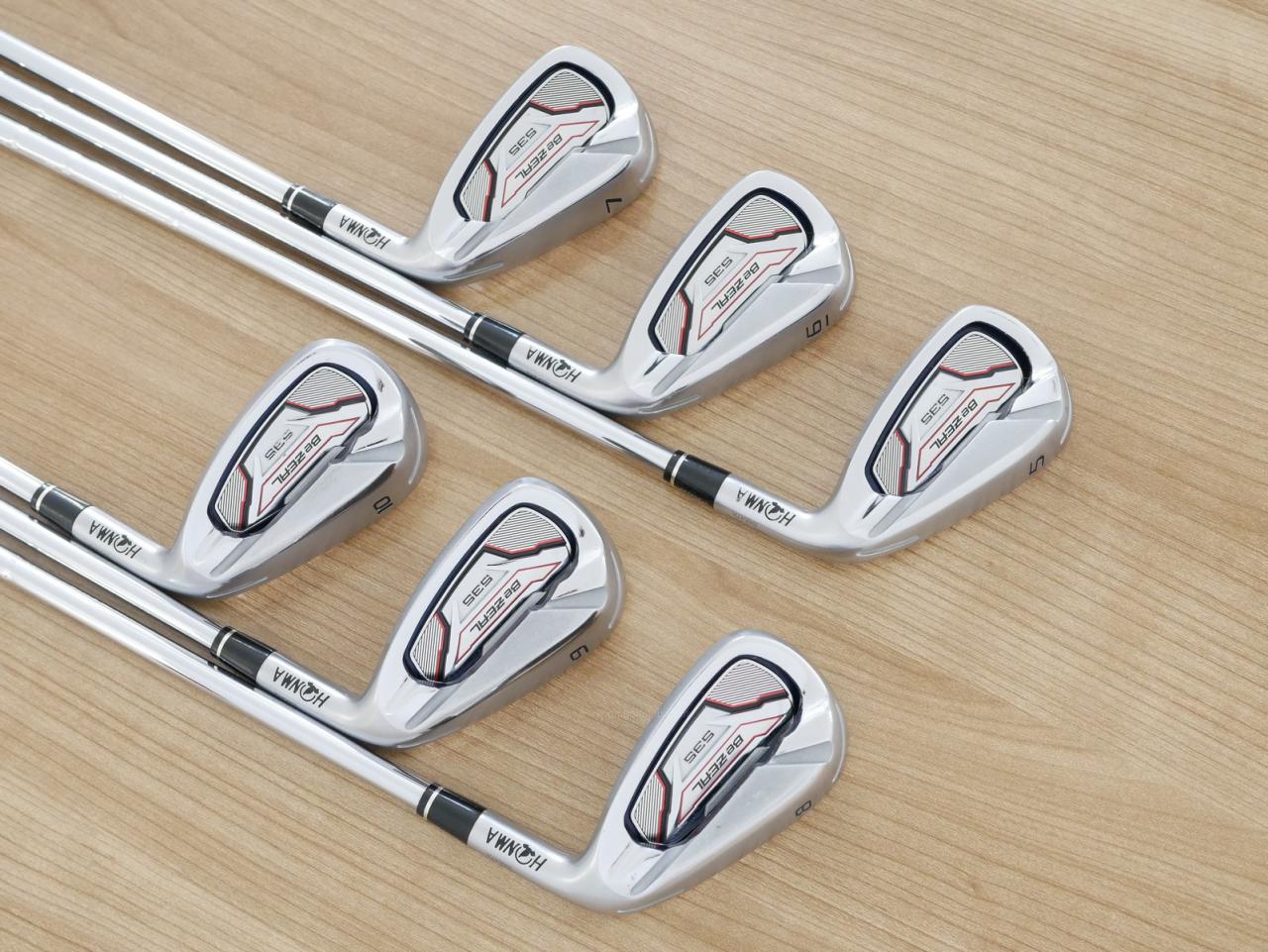 Iron set : Honma : ชุดเหล็ก Honma Bezeal 535 (ปี 2019 รุ่นนี้ใบใหญ่ที่สุดของ Honma) มีเหล็ก 5-10 (6 ชิ้น) ก้านเหล็ก NS Pro 950 Flex S
