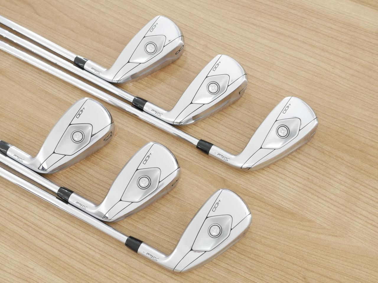 Iron set : Titleist : ชุดเหล็ก Titleist T400 (ออกปี 2023 ตีง่ายที่สุด ไกลที่สุด) มีเหล็ก 6-Pw,43 (6 ชิ้น) ก้านเหล็ก NS Pro 880 AMC Flex S