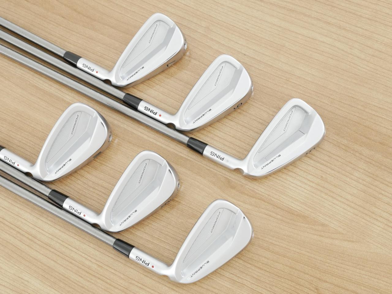 Iron set : Ping : ชุดเหล็ก Ping Blueprint S Forged (รุ่นล่าสุด ออกปี 2024 นุ่ม คม) มีเหล็ก 5-Pw (6 ชิ้น) ก้าน Steelfiber i80cw Flex R