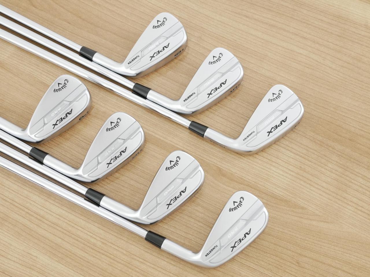 Iron set : Callaway : ชุดเหล็ก Callaway APEX Pro Forged (ออกปี 2022) มีเหล็ก 4-Pw (7 ชิ้น) ก้านเหล็ก Project X 5.5 Flex S
