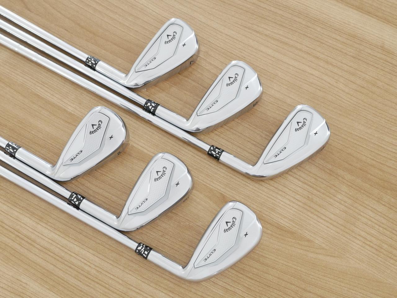 Iron set : Callaway : ชุดเหล็ก Callaway ELYTE X (รุ่นล่าสุด ออกปี 2025 ตีง่ายมาก ไกล Japan Spec.) มีเหล็ก 5-Pw (6 ชิ้น) ก้านเหล็ก NS Pro MODUS 105 Flex S