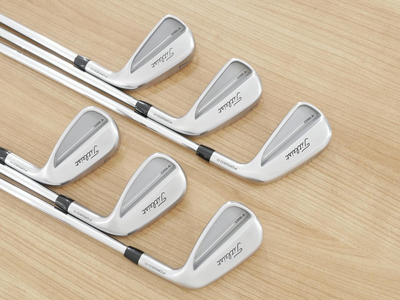 Iron set : Titleist : ชุดเหล็ก Titleist T150 Forged (รุ่นล่าสุด ออกปี 2025 นุ่ม แน่น คม) มีเหล็ก 5-Pw (6 ชิ้น) ก้านเหล็ก NS Pro Modus 115 Flex S