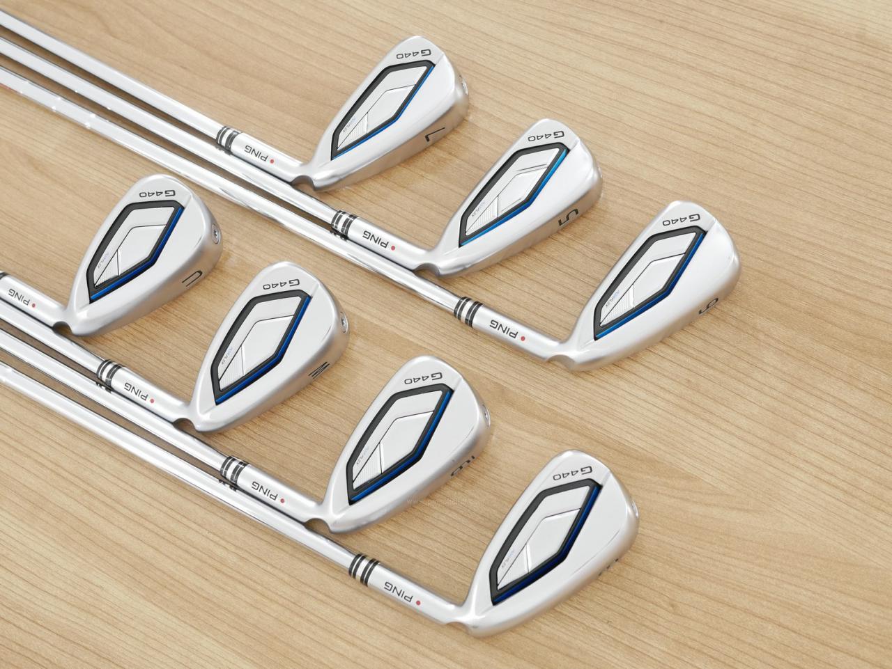 Iron set : Ping : ชุดเหล็ก Ping G440 (รุ่นล่าสุด ออกปี 2025 Japan Spec. ใบใหญ่ ง่าย ไกล) มีเหล็ก 5-W,U (7 ชิ้น) ก้านเหล็ก NS Pro Modus 105 Flex R