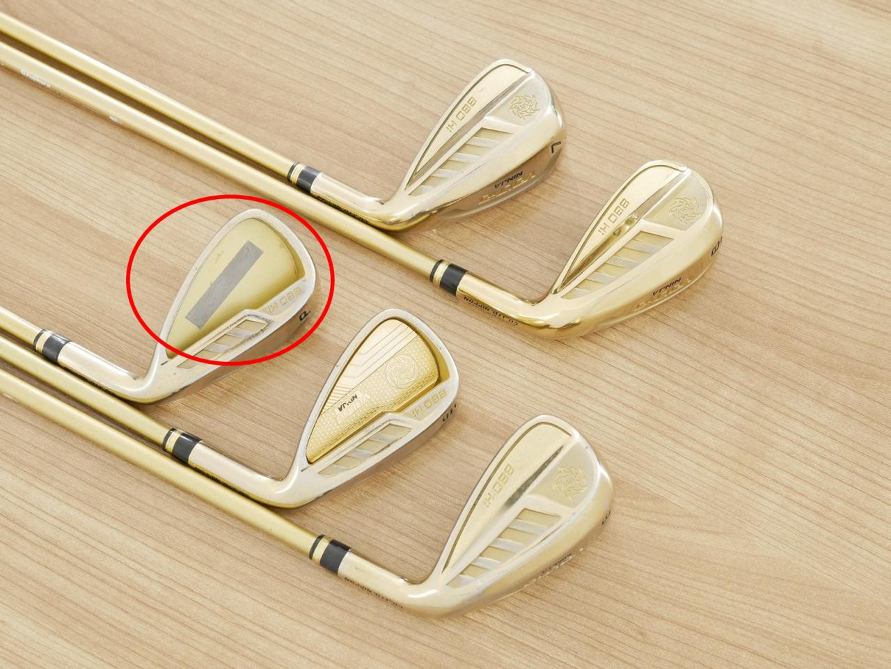 Iron set : Katana : **มีตำหนิ** ชุดเหล็ก Katana Voltio NINJA 880Hi Gold (รุ่นท็อปสุด ปี 2018 ตีง่าย ไกล สวยมากๆ) มีเหล็ก 6-Pw (5 ชิ้น) ก้านกราไฟต์ Fujikura Speeder 361 Flex R-Easy Light (R2)